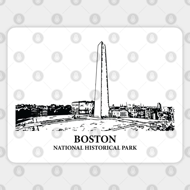 Boston National Historical Park Sticker by Lakeric